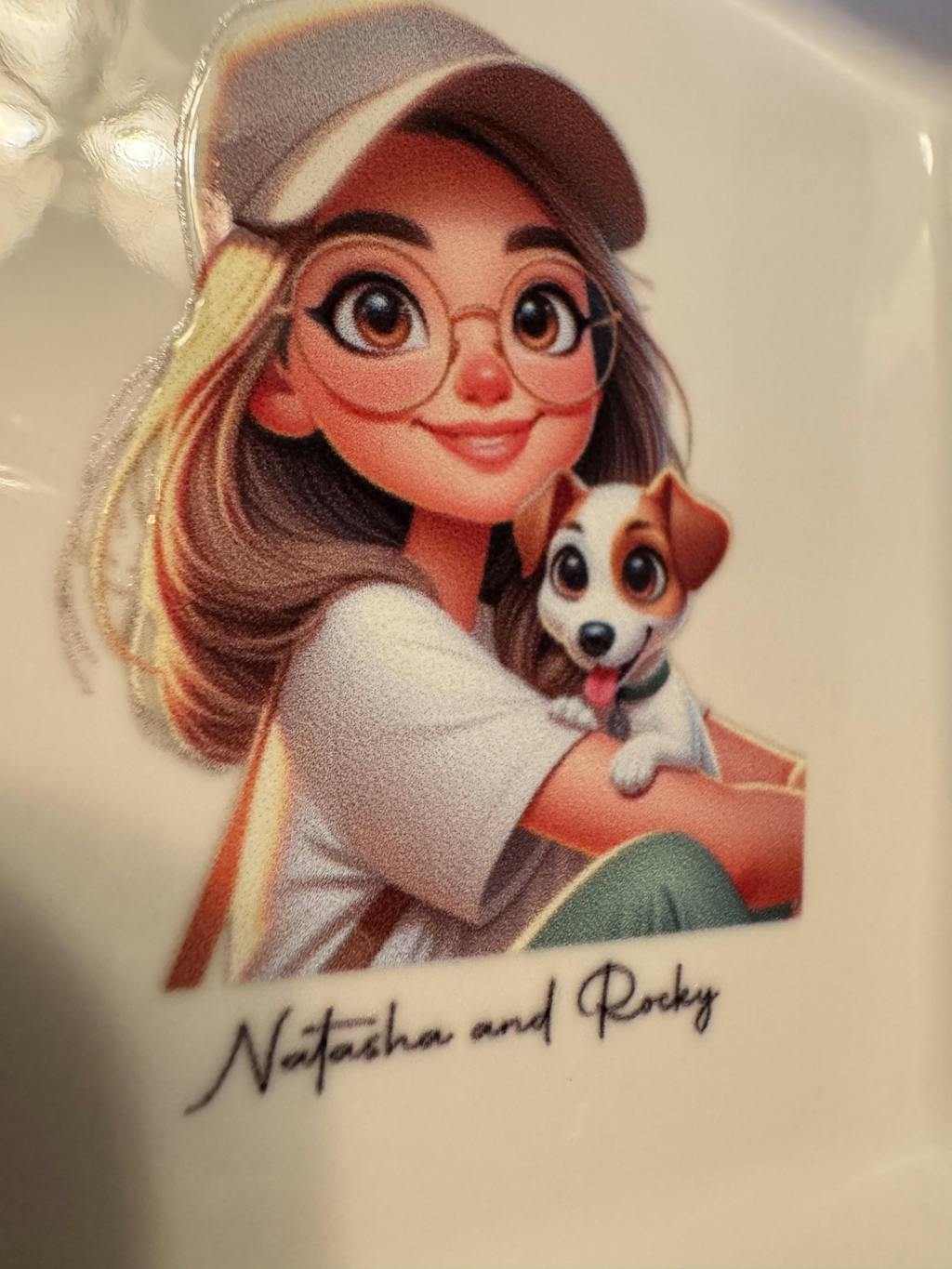 Cherish Every Moment With Your Pet In Cartoon Style - Personalized Custom Jewelry Dish - PET028_SCRD