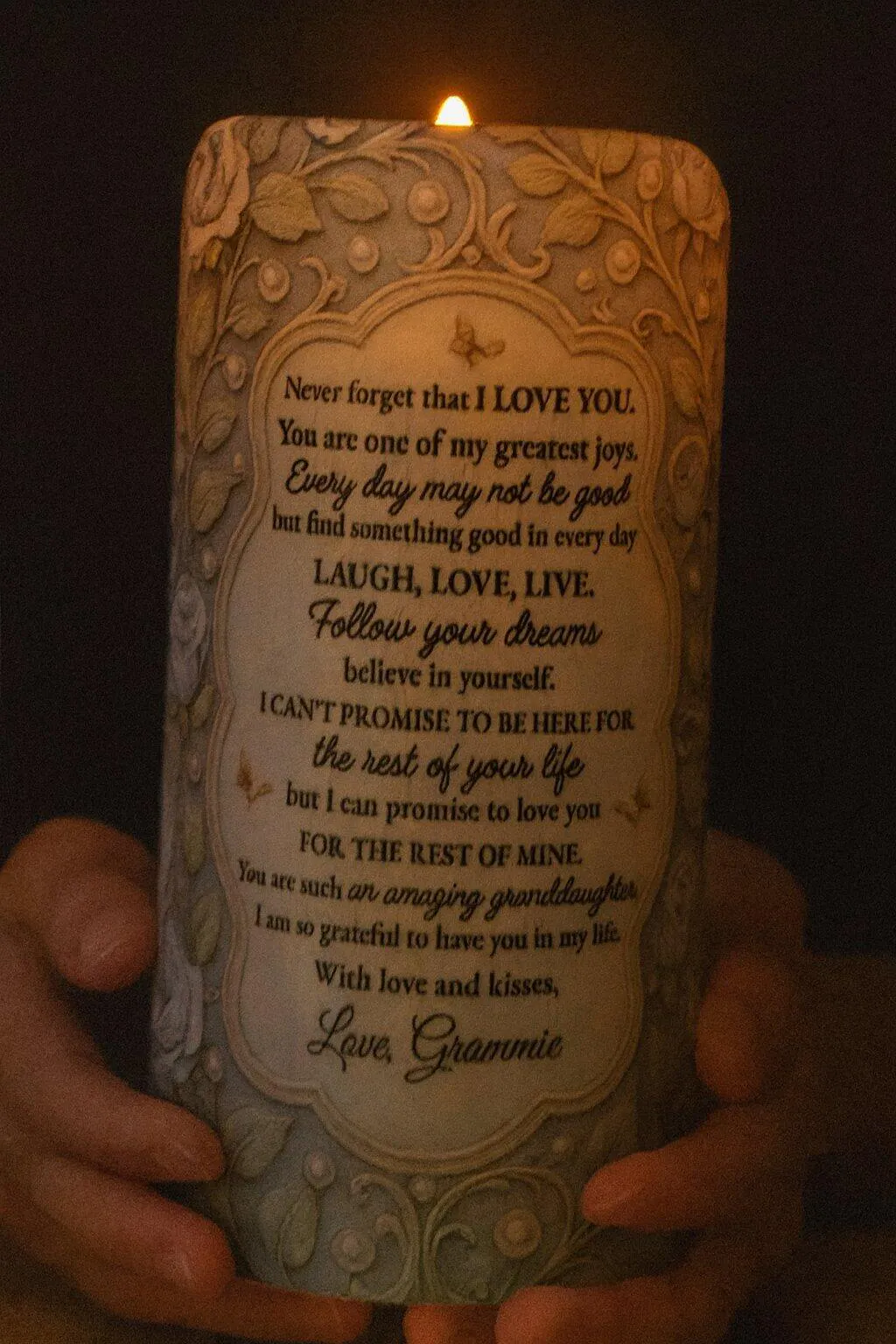 A Grandmother’s Love Is Forever And Always - Family Personalized Custom LED Candle - Gift For Mom, Grandma