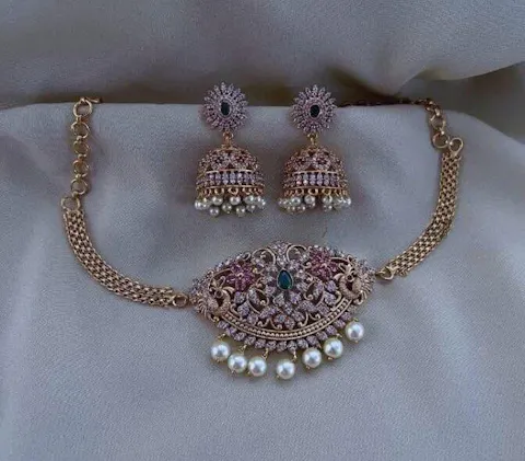 "GUL" Choker Necklace with Jhumki