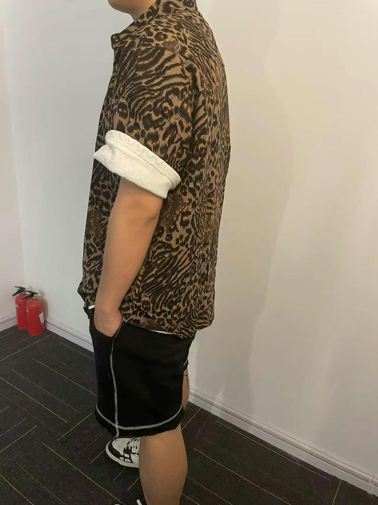 Wild Leopard Cotton-Blend Shirt – Alovha
