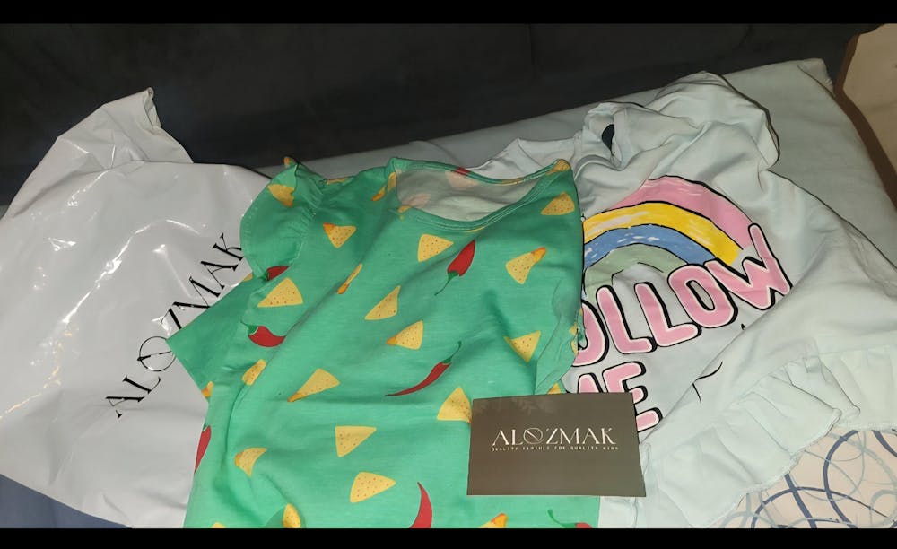 Trendy Kids Cotton Pajama Set – Chili & Nachos Print Summer Wear