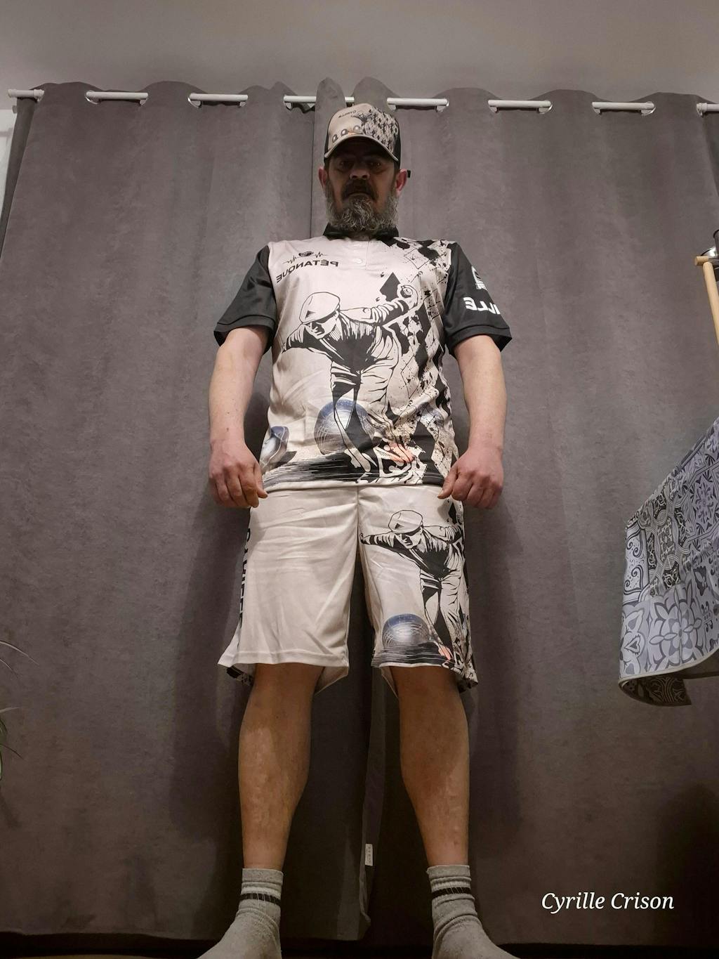 Short de Sport Pétanque Homme - Confortable, Léger et Style Unique | Joueur et Boules - A080524N23