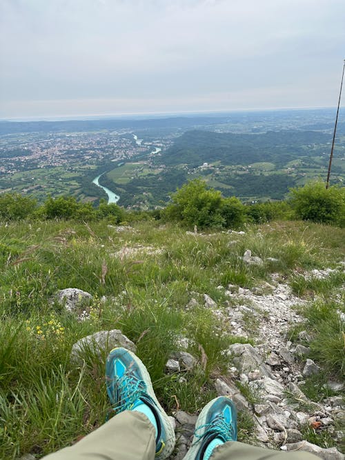 Anda Summit Mid Crew Socks Lagoon