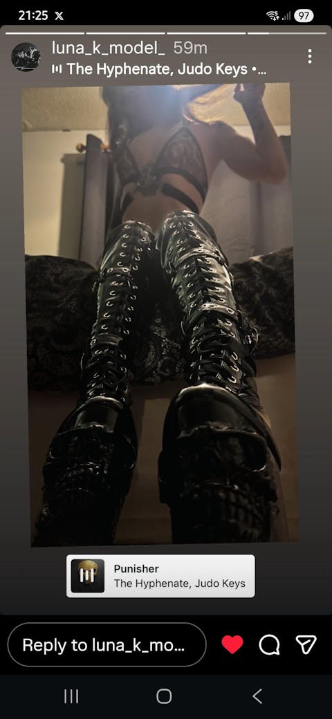 Pleaser Rapture 3028 Womens 8 Inch Finger Bone Heel, Platform Front Lace, Stretch Fit Thigh-High Boots with Buckles