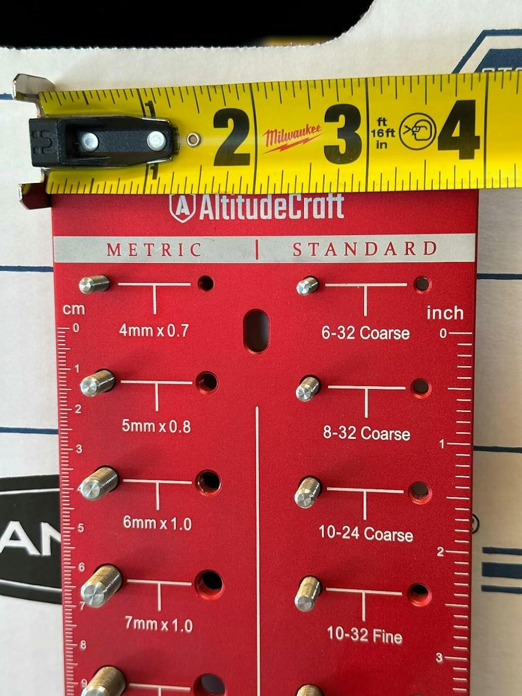 AltitudeCraft Thread Checker Ultimate Nut & Bolt Identifier Tool