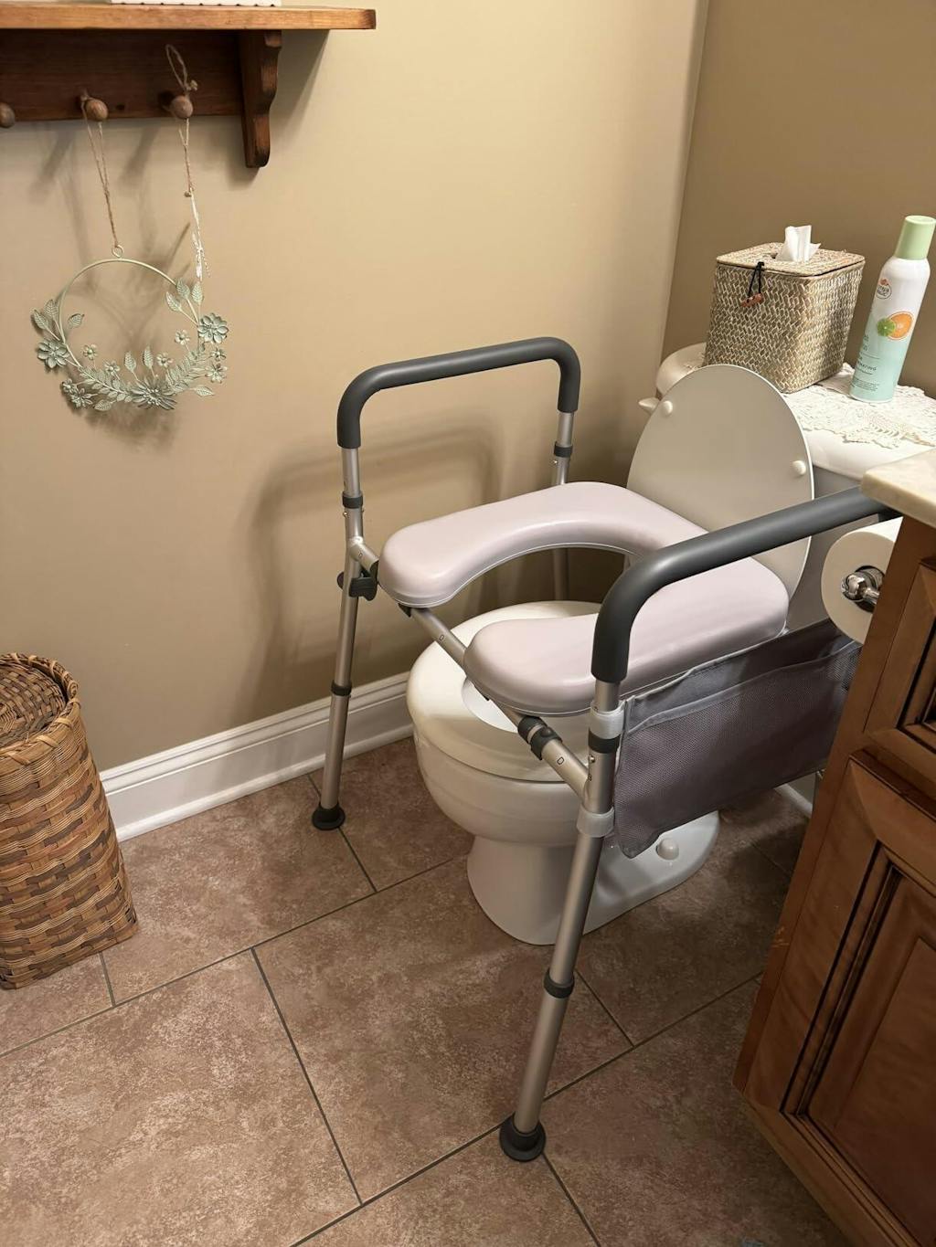 Altus Heavy Duty Bedside Commode  Raised Toilet Seat Shower Chair