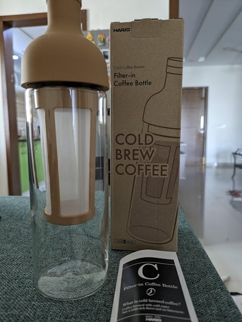 Hario | Filter-In Coffee Bottle | Glass | 650 ml | Mocha