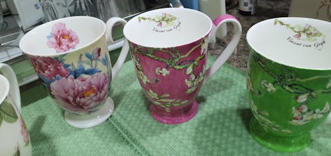 Stechcol | Rose - Tea/Coffee Cup | 300 ml | Bone China | Pink | 1 pc