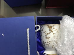 Narumi | Gift Box - Anatolia | Bone China | White, 18K Gold & Blue | Single Mug