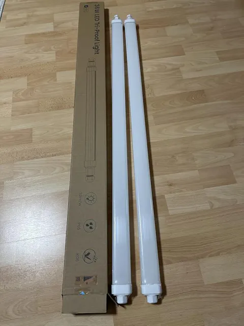 120cm LED Moisture-Proof Light 4000K IP65 Linkable Batten Light for Garage