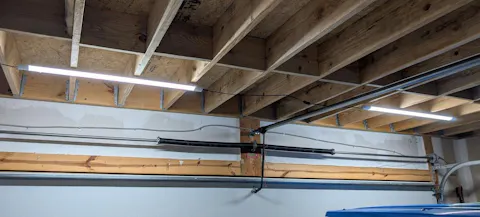 4 Pack 4FT 30W 40W 50W LED Shop Light 3CCT 5000lm Linkable Fixture Ceiling Lights for Garage