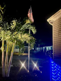 2 Pack RGB 19-LEDs Solar Landscape Spotlights Outdoor Wall Night Light IP65