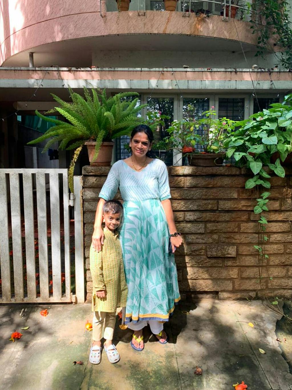 'Azure' Hand-dyed Shibori Vegan Silk Dress