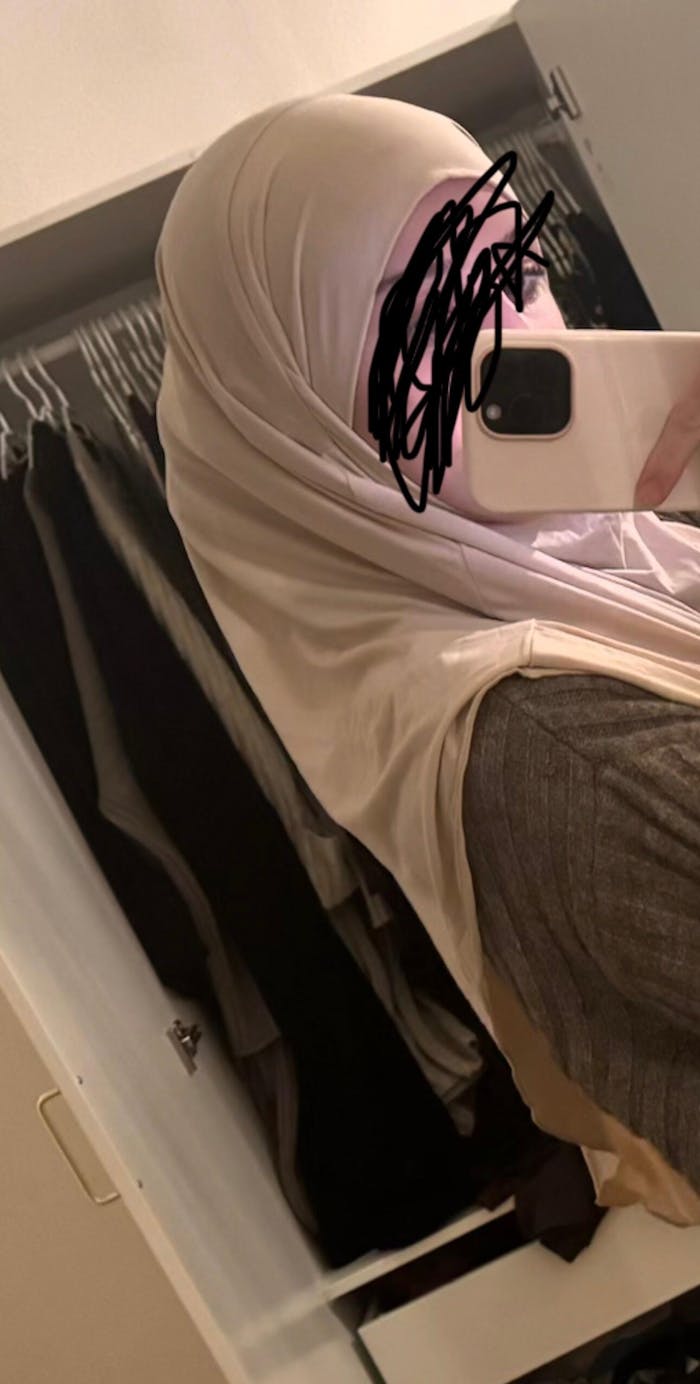 Jersey Mini Khimar - Leinenbeige