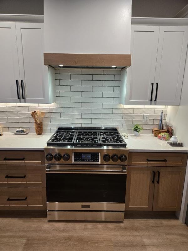 Gordon Ramsay by THOR Kitchen 36" 6.0 cu. ft. Professional Natural Gas Range with Tilt Panel Touch Control, Self-Clean and Air Fry in Stainless Steel with Black Accents, RSG36-BLK