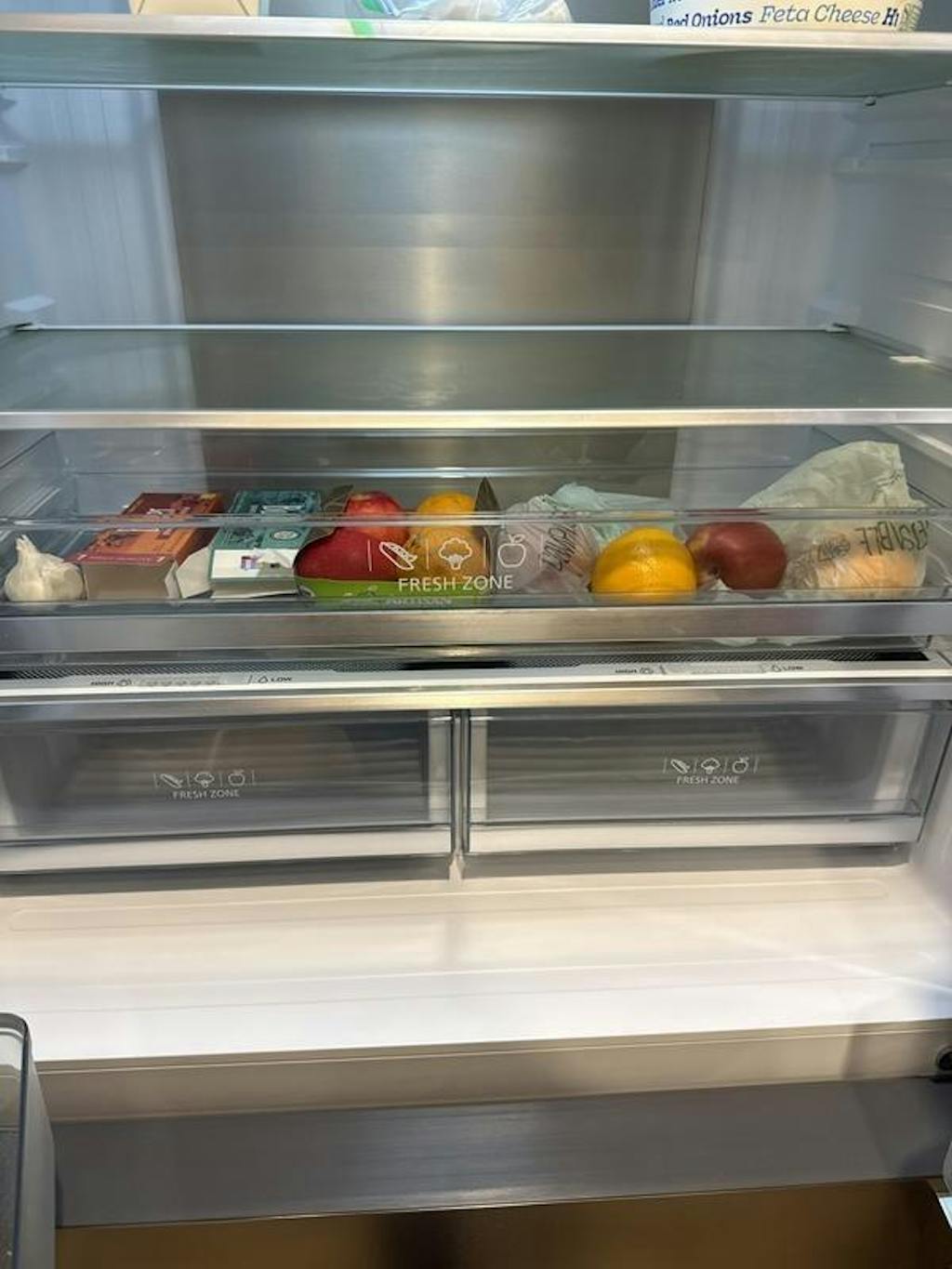 Gordon Ramsay by THOR Kitchen 36 in. French Door Counter Depth Refrigerator with Ice Maker in Stainless Steel- RF3621CTD99