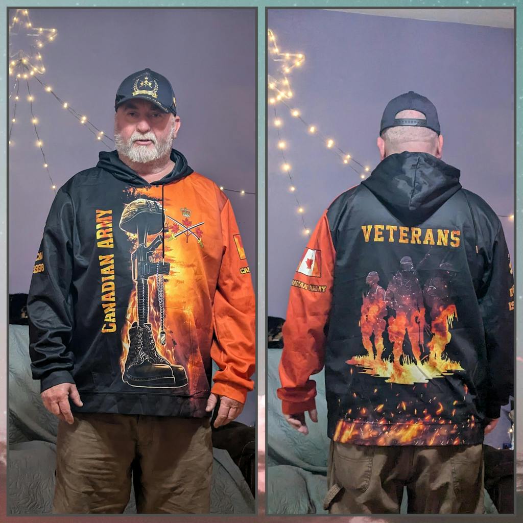 Personalized Rank, Year And Name Canada Soldier/Veterans Baseball Cap - 17282592