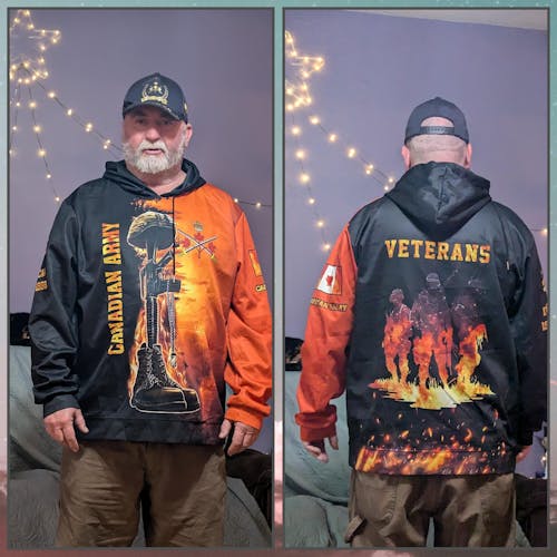 Personalized Rank, Year And Name Canada Soldier/Veterans Baseball Cap - 17282592