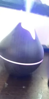 350ML Aromatherapy Essential Oil Diffuser – Wood Grain Ultrasonic Humidifier with Remote & 7-Color LED Light