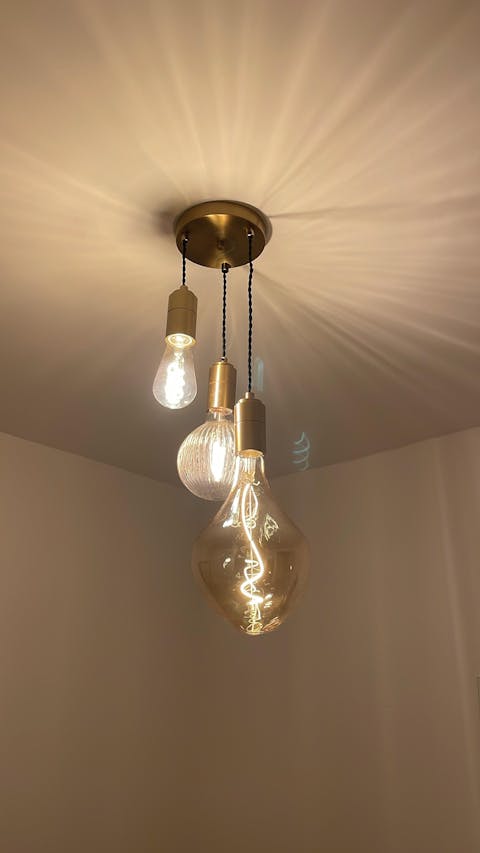 Brass Cluster Ceiling Light