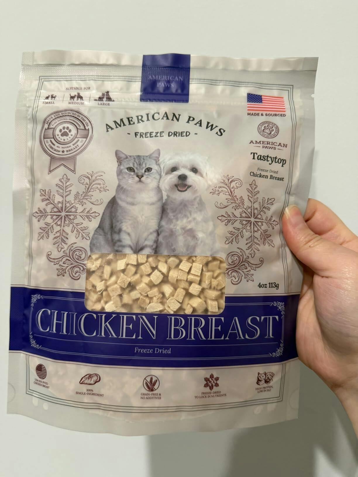 Freeze-Dried Chicken Training Treats for Cats & Dogs | Single