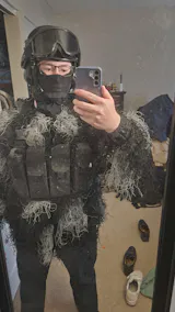 Mil-Tec® Night Camo Ghillie Suit