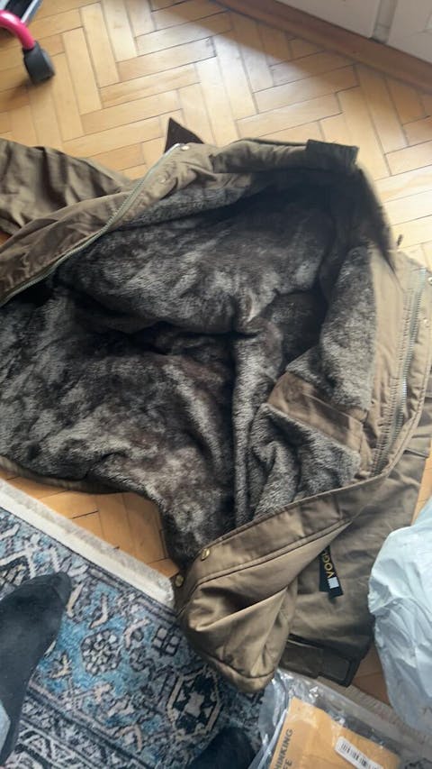 Neue Mittellange Herren-Baumwolljacke Mit Lockerem Stehkragen Und Kapuze