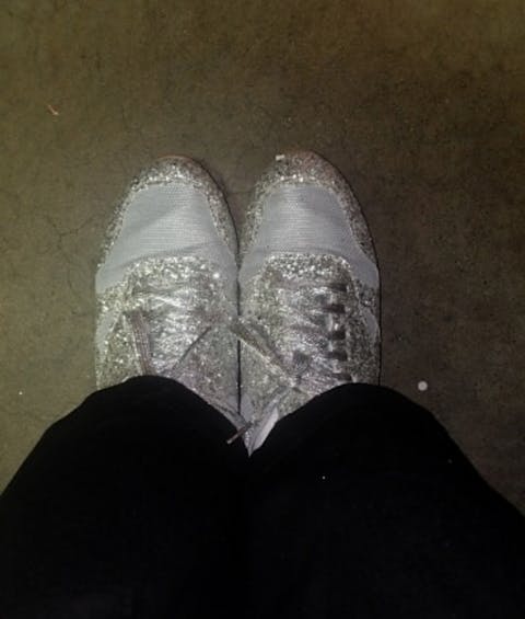 Brillante Lässige Atmungsaktive Damen-Sneaker Mit Pailletten