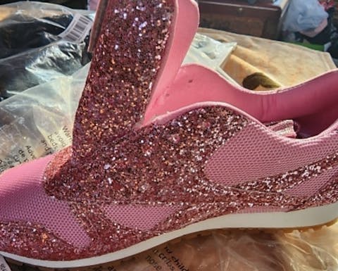 Brillante Lässige Atmungsaktive Damen-Sneaker Mit Pailletten