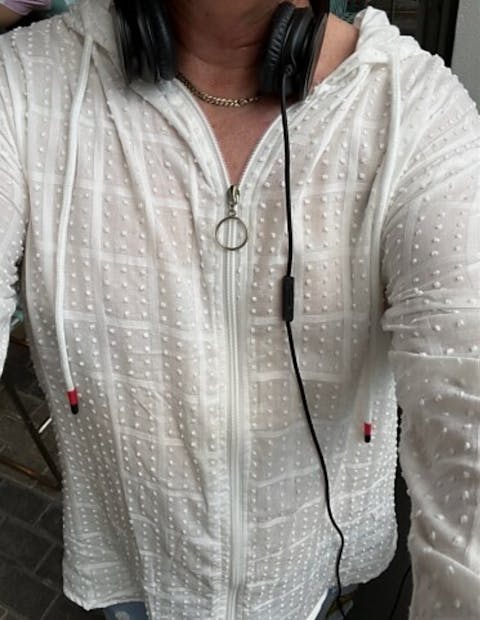 Herren-Kapuzenjacke mit Strukturmuster – Stilvolle Leichtigkeit für jede Gelegenheit