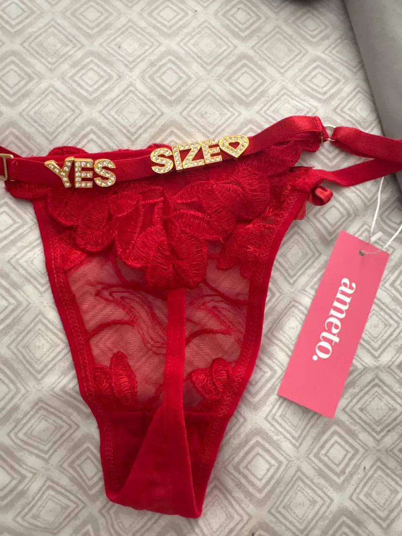 Personalized Thongs - Hearts G-string Bicolor