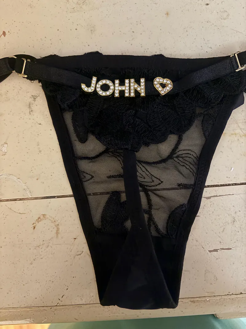 Custom Pink Thong V-String Panty