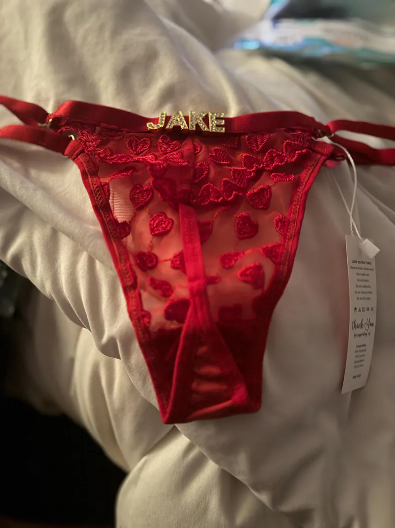 Custom Pink Thong V-String Panty