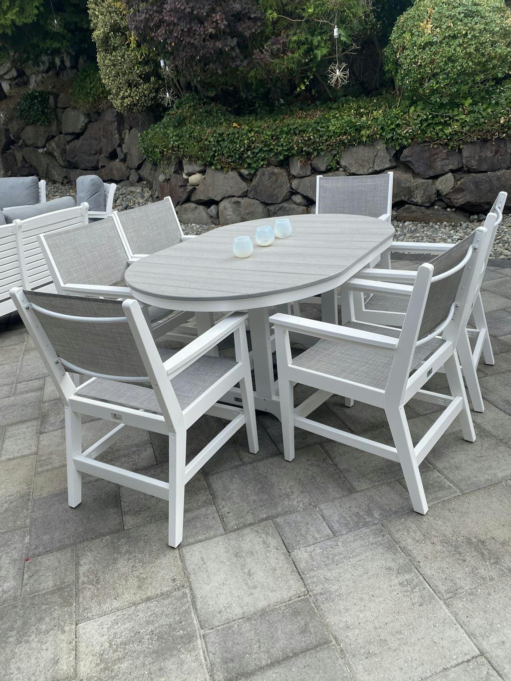 Berlin Gardens Garden Classic 44" x 64" Oblong Table Dining Height