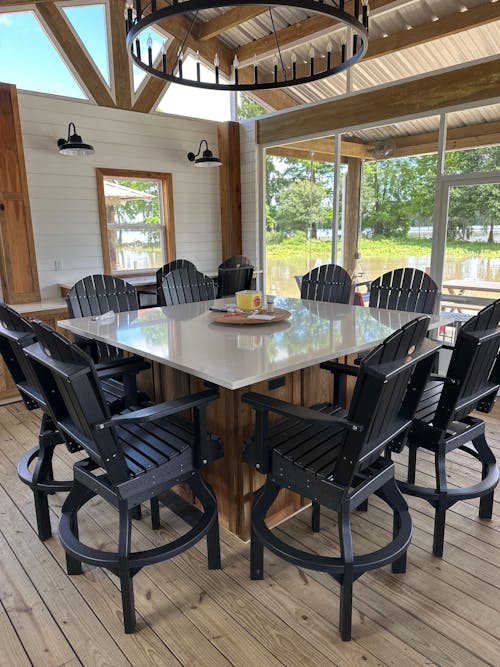 LuxCraft Adirondack Swivel Chair - Bar Height