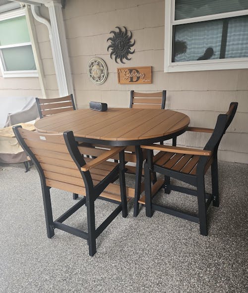 Berlin Gardens Harbor 44" x 64" Oblong Table - Counter Height