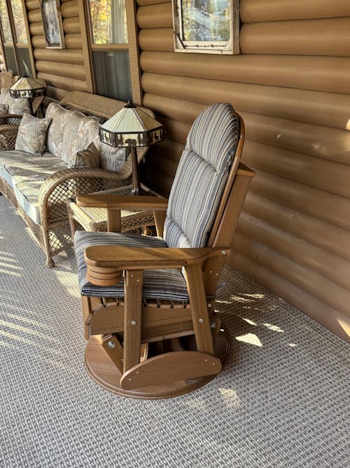 LuxCraft 2' Adirondack Swivel Glider