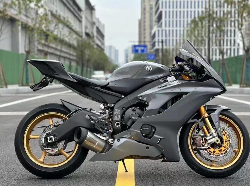 Amotopart Kawasaki 2019-2023 ZX6R Black Green Fairing Kit