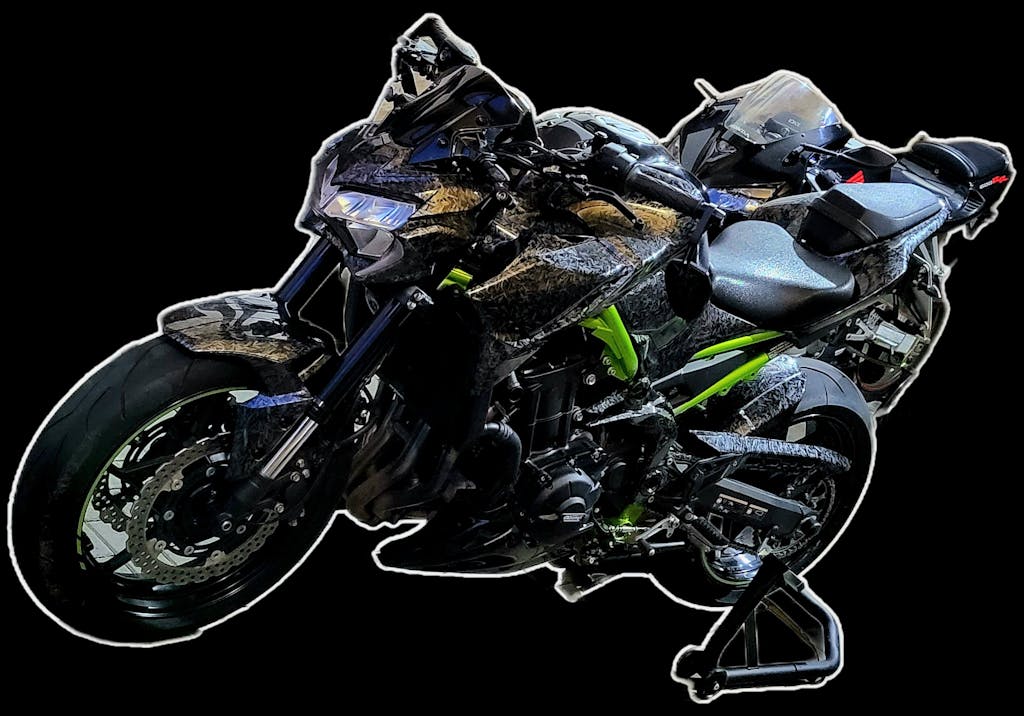 Amotopart 2024-2025 Kawasaki ZX6R Black Grey Green Fairing