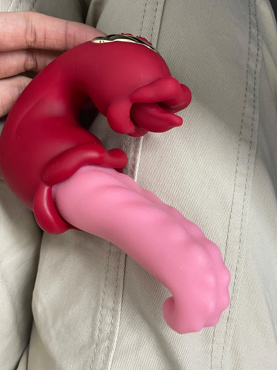 Dual Rosen Stopf G Punkt Vibrator mit Zungenlecken & Vibration Amovibe DE Dual Rosen Stopf G Punkt Vibrator mit Zungenlecken & Vibration Amovibe DE