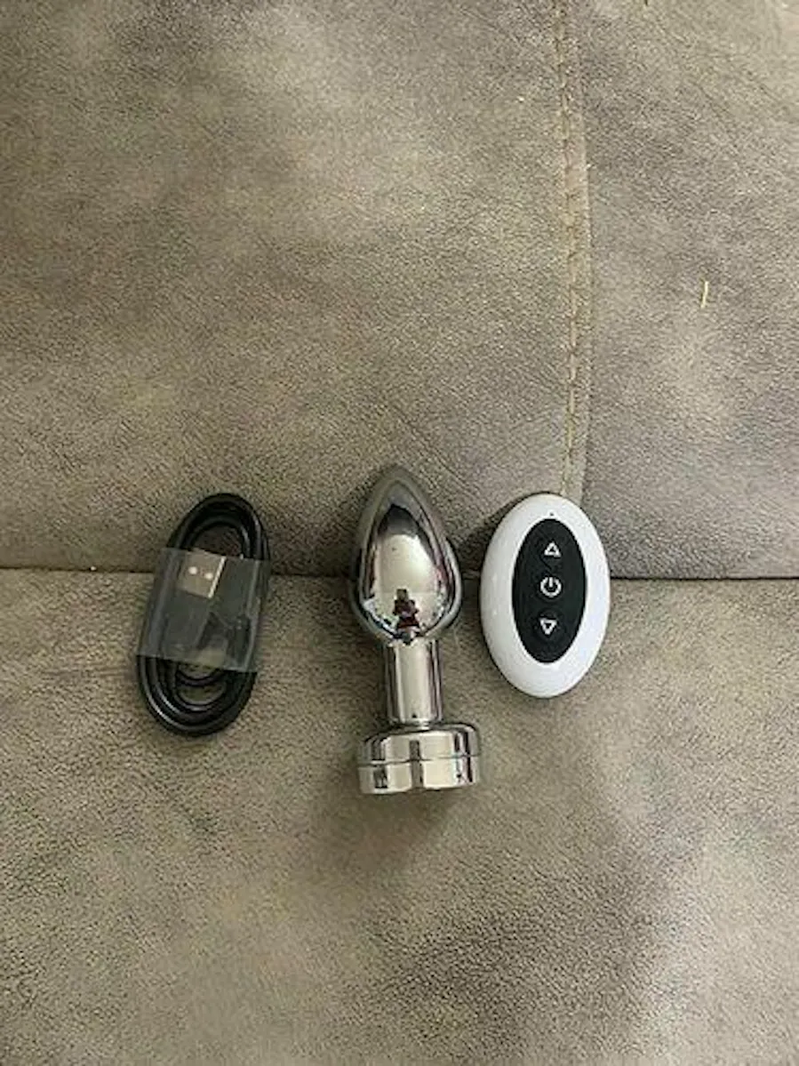 Alf - 7-speed remote control electric stainless steel anal plug Amovibe Alf - 7-speed remote control electric stainless steel anal plug Amovibe