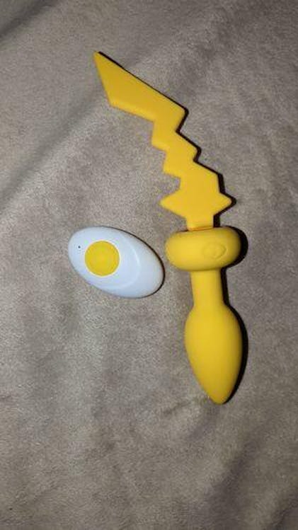 Pikachu Lightning Anal Plug Tail - With 10 Vibration Modes – Amovibe