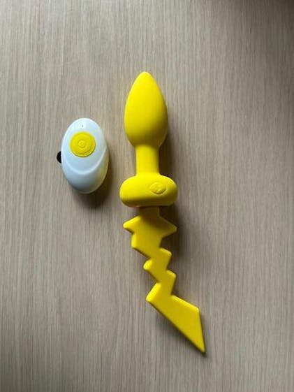 Pikachu Lightning Anal Plug Tail - With 10 Vibration Modes – Amovibe