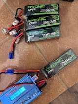2 x OVONIC 11.1V 130C 7200mAh 3S LiPo Battery with EC5 Plug for 1/8 1/10 RC Car Truck Buggy