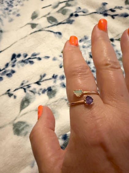 Toi Moi Raw Birthstone Ring – Amy Waltz Designs