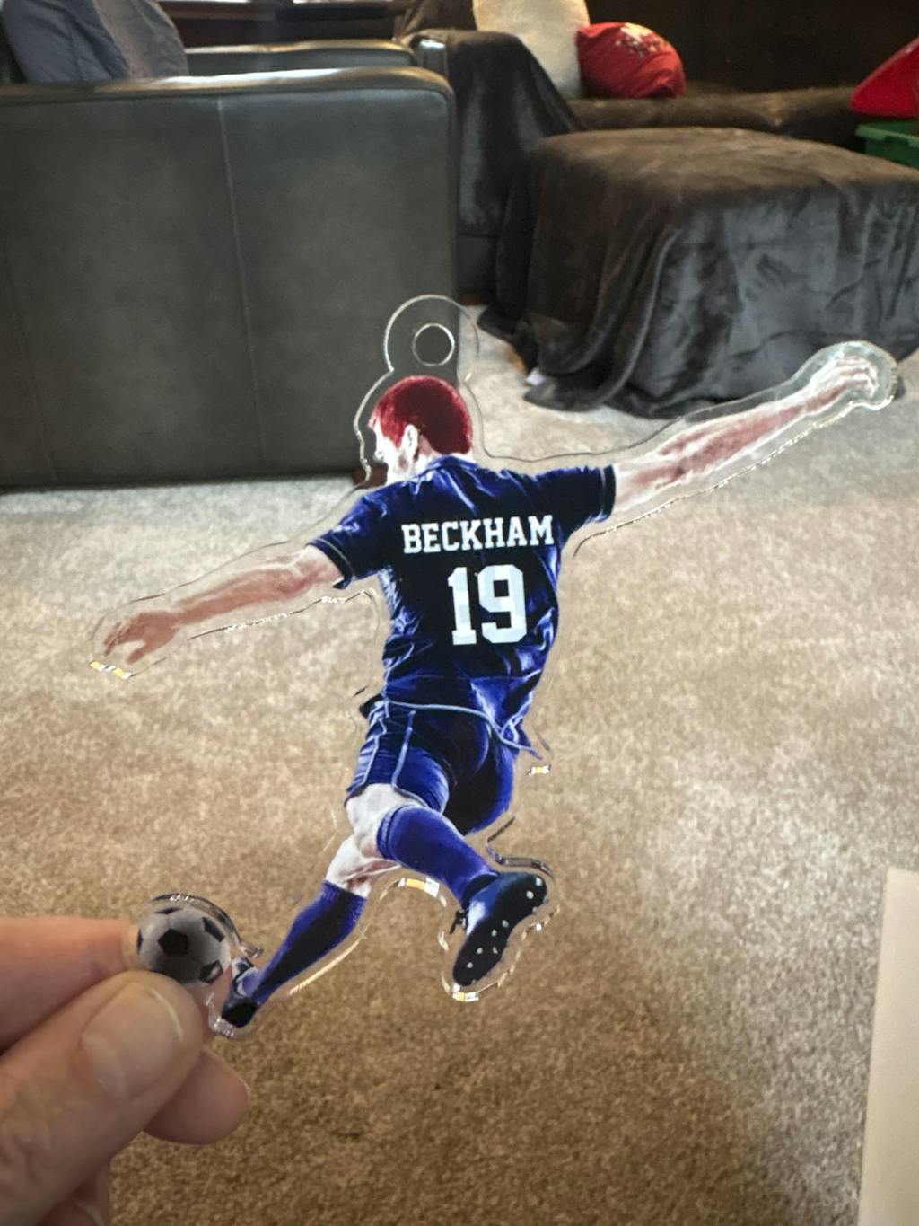 Personalized Soccer Man Acrylic Christmas Ornament - Christmas Ornament Gift For Him, Soccer Lovers, Soccer Players