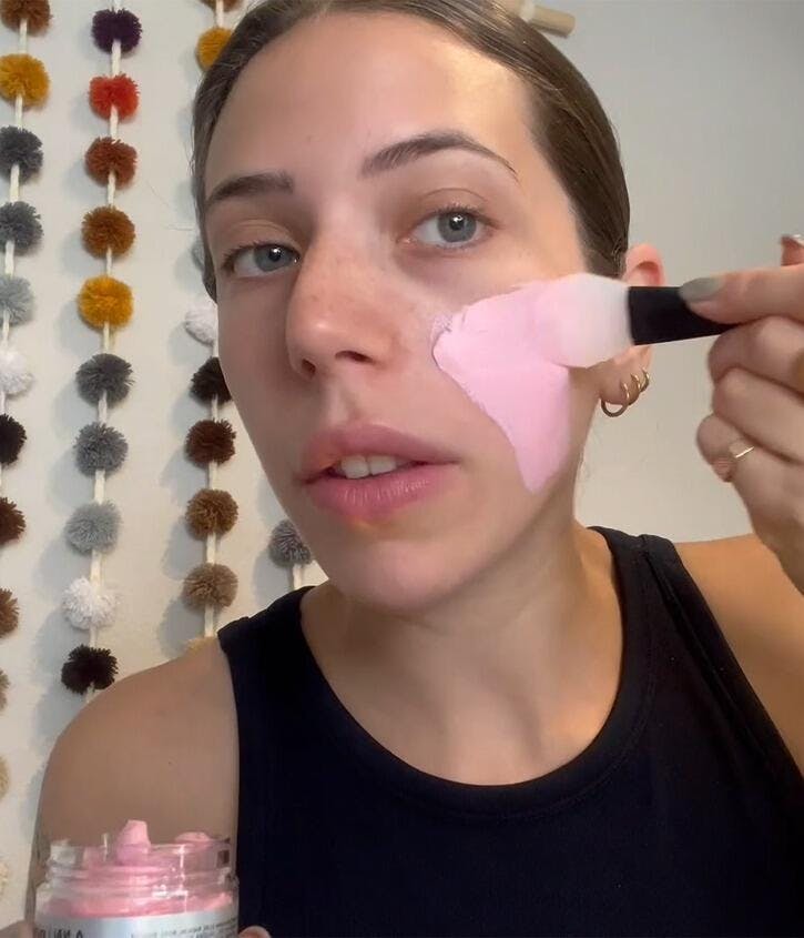 ANAIRUI Facial Mask Kit with Turmeric,Rose,Avocado Green Tea Clay Mask