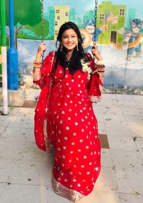 Tamannaah Bhatia Red Colour Gown For Karwa Chauth