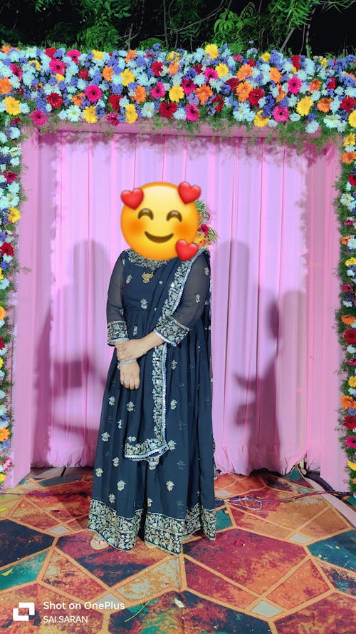 Pakistani Actress Sajal Aly Black Gown For Wedding