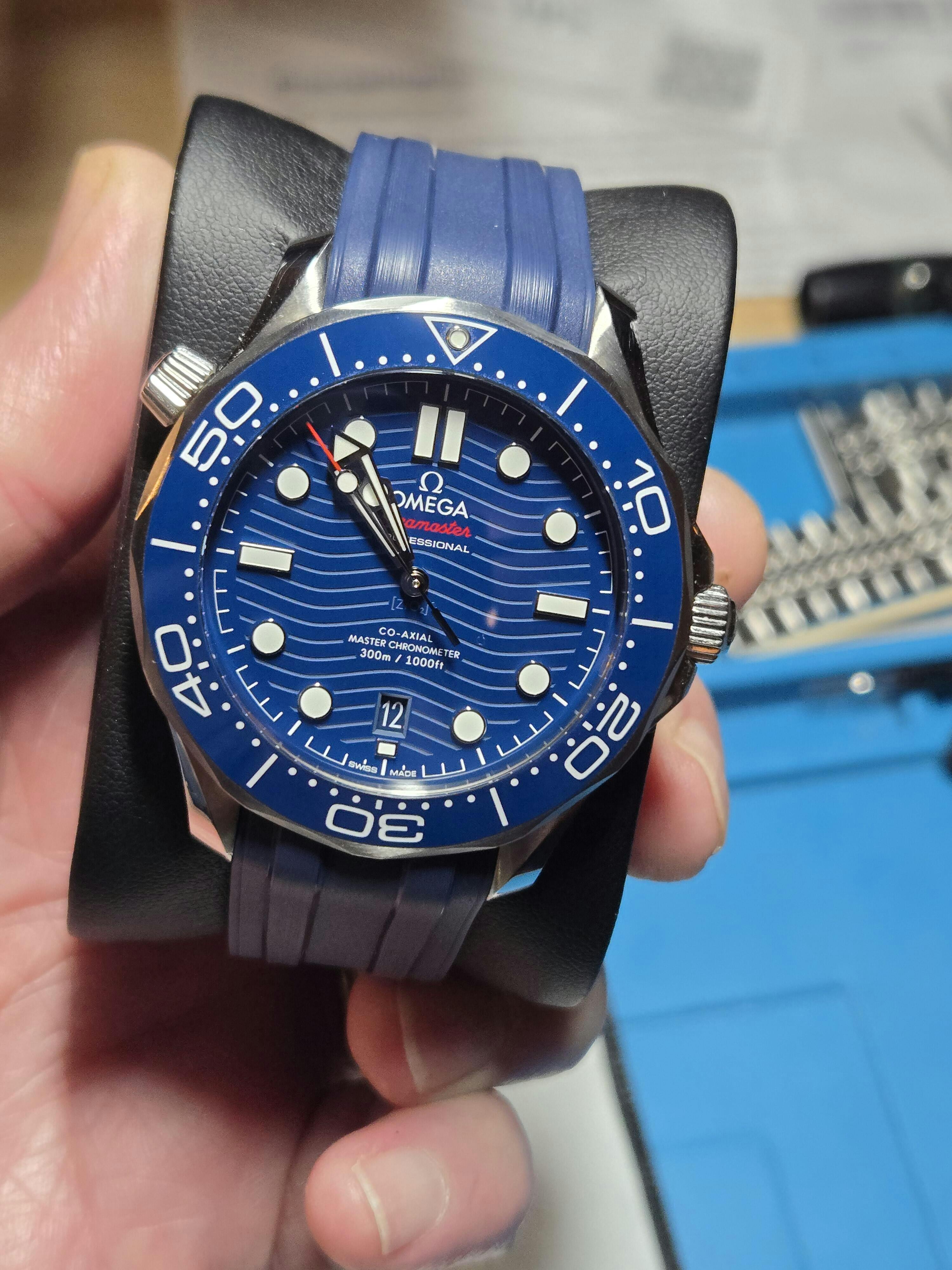 Deployant FKM for Omega Seamaster 41mm - Sea Moss Green – Anchor